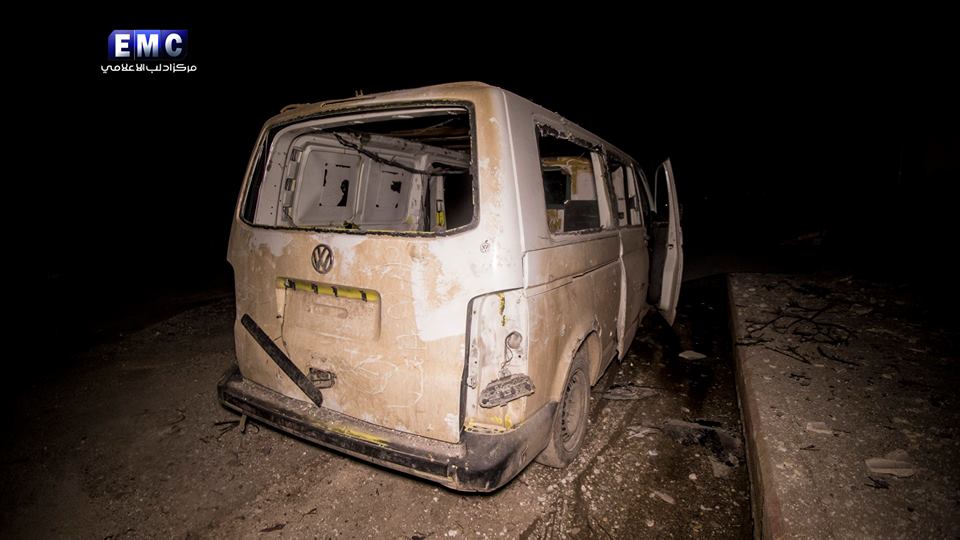 Syria: medical and rescue centers were targeted at least 8 times tonight by SyAF in town of Saraqeb. 3 of them are damaged. Just 6 days ago Al-Hayat Hospital hit tonight gave birth to triplet 