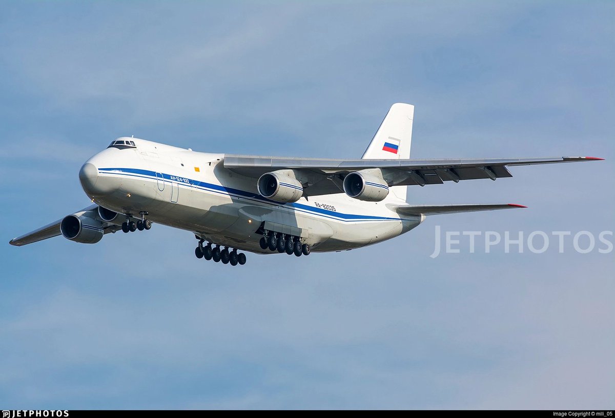 Russian Air Force Ilyushin IL-62M (RA-86496) departed from Damascus, Syria, and Antonov An-124 (RA-82035) departed from Latakia AB, Syria, in flight over central Mediterranean sea westbound. 