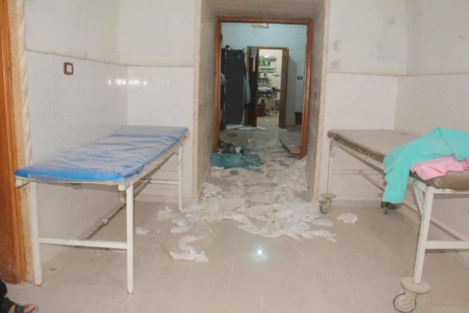 Ltamenah hospital, Hama countryside is  out of service after intensive Russian airstrikes. Russian warplanes are still hovering in the sky.   