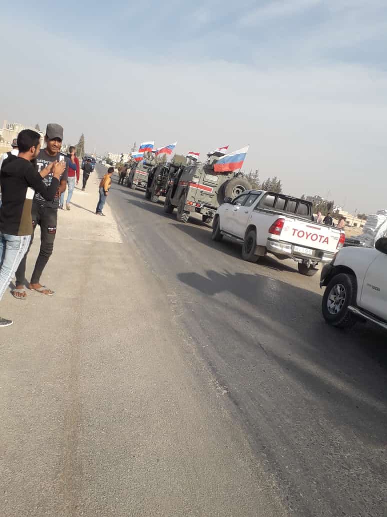 Russian forces headed into Manbij earlier today