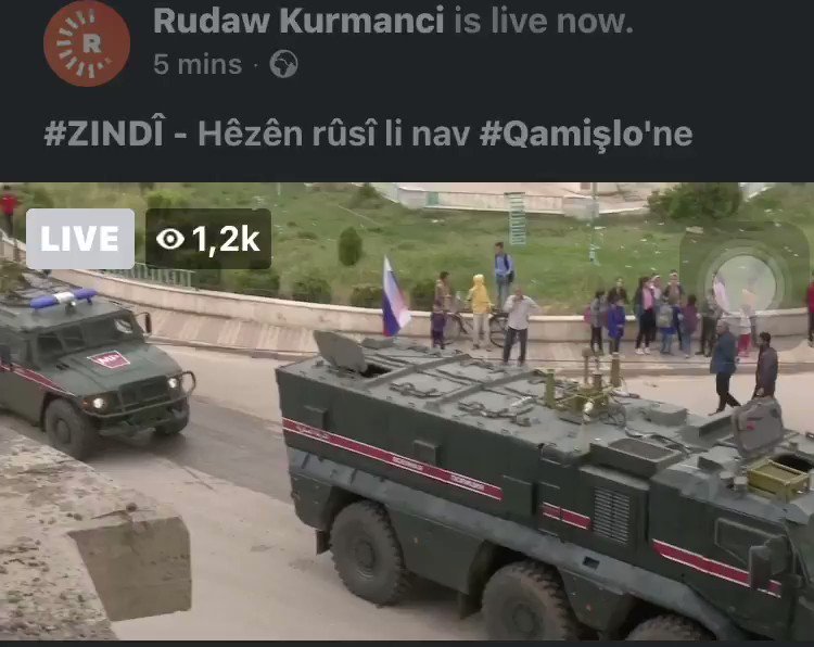 According to Sochi between Russia and Turkey, Russian military police vehicles are in Qamishli