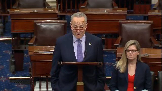 Chuck Schumer: After MULTIPLE requests, the Senate will finally receive an all-member briefing by the Trump administration on the situation in Northern Syria this afternoon