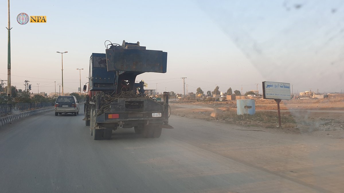 Syrian government forces bring more than 100 members of its soldiers, accompanied by two cannons, from the city of Hasakah, and stationed in the area of ​​Tal-Shamiran, west of Tal Tamr 