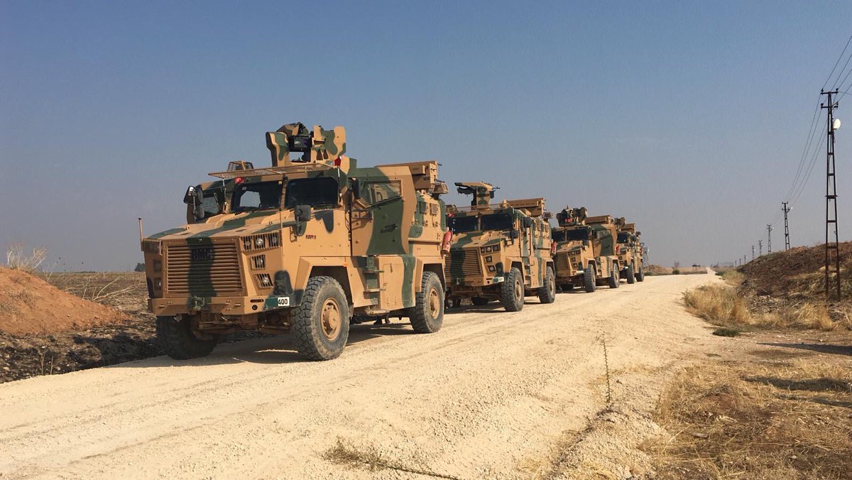 Russia-Turkey joint patrols have begun near Al-Darbasiyah