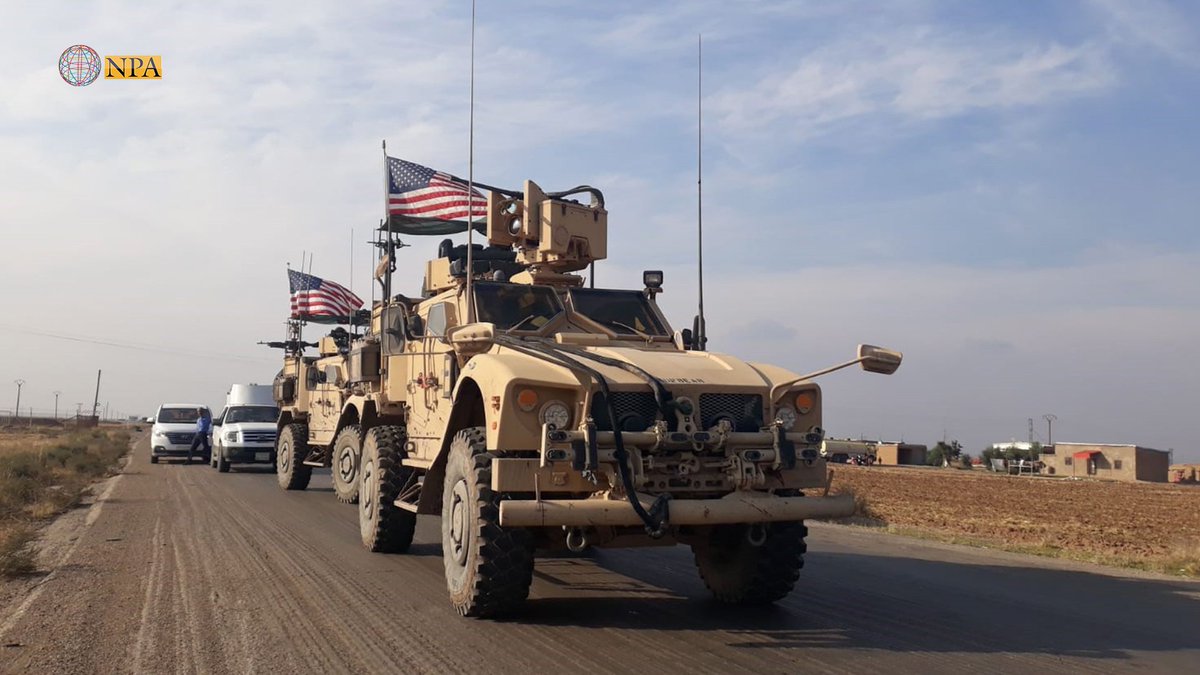 The US patrol returns to Rumailan, after an exploratory tour of Rumilan and Jawadiyah / Jal Agha and al-Yarbiyeh / Tal Kochar accompanied by local forces