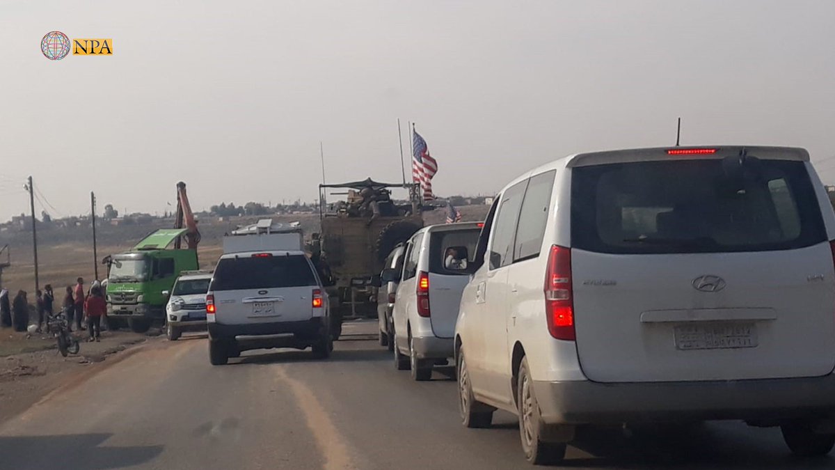 The US patrol returns to Rumailan, after an exploratory tour of Rumilan and Jawadiyah / Jal Agha and al-Yarbiyeh / Tal Kochar accompanied by local forces