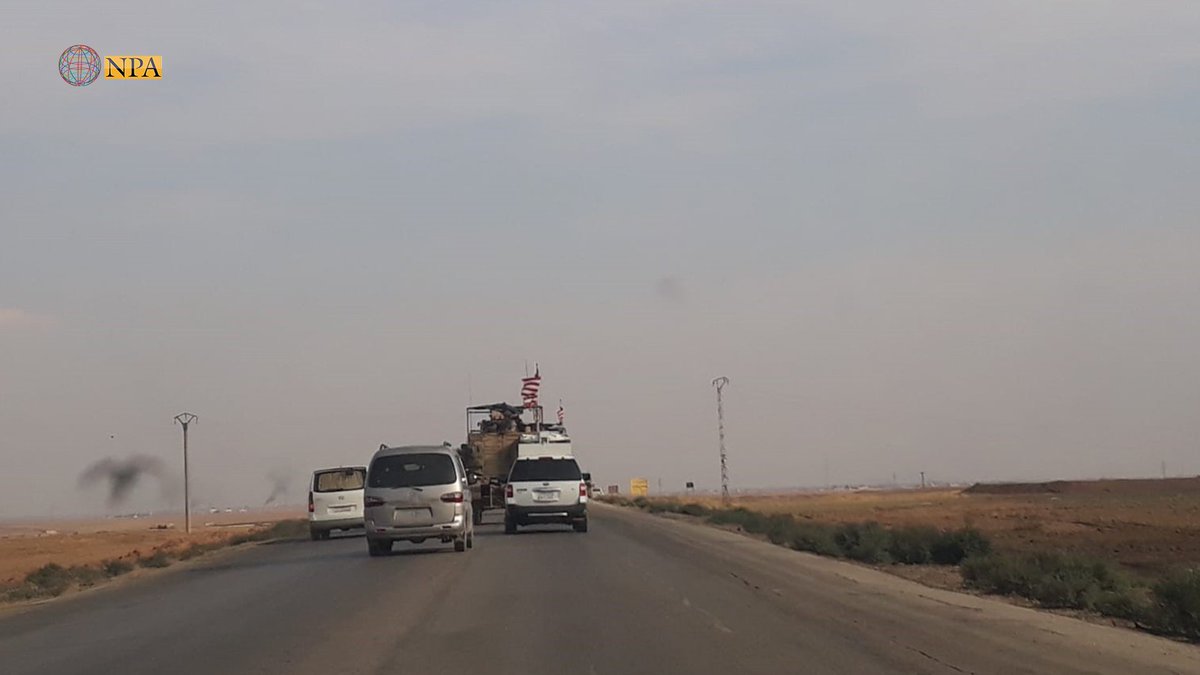 The US patrol returns to Rumailan, after an exploratory tour of Rumilan and Jawadiyah / Jal Agha and al-Yarbiyeh / Tal Kochar accompanied by local forces