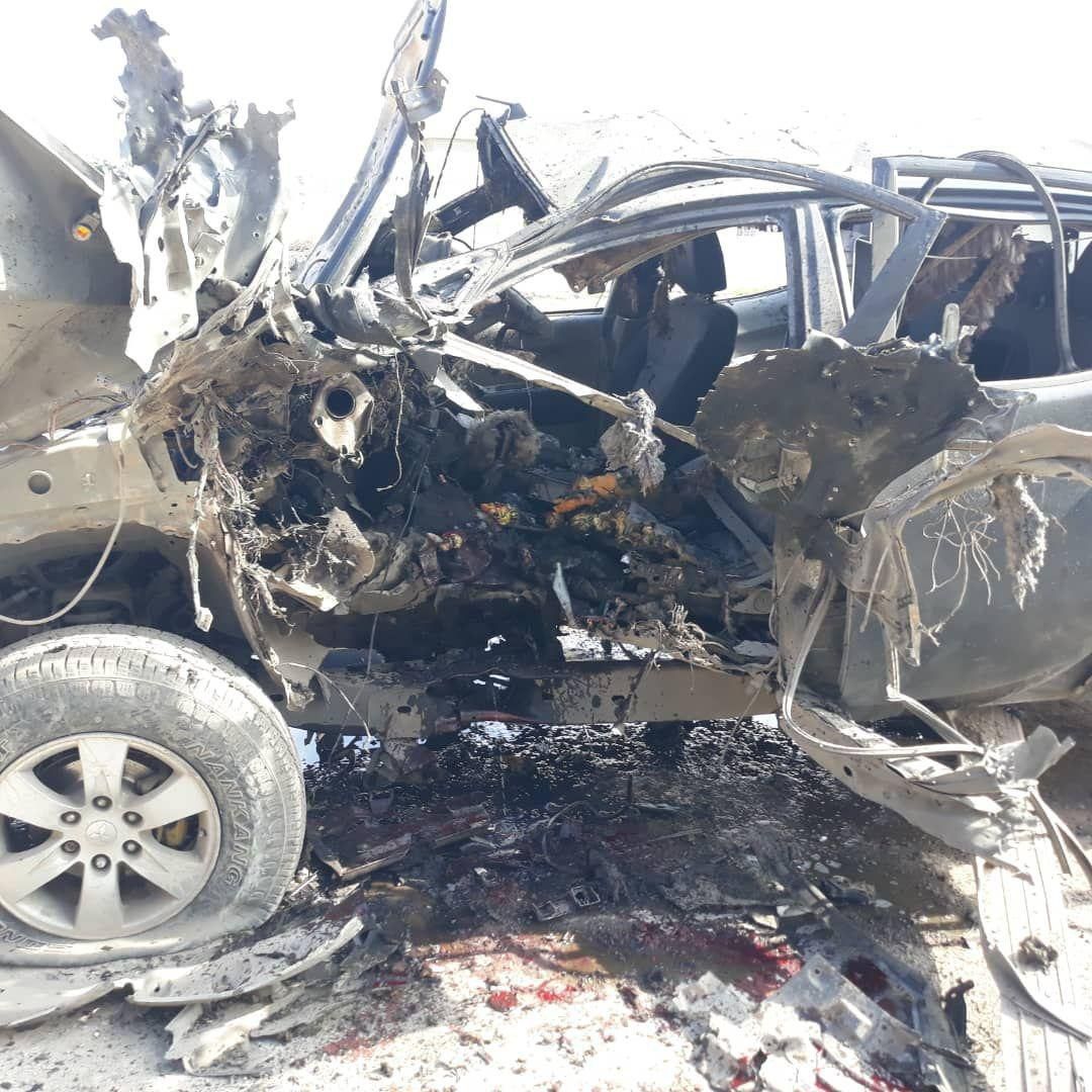 A car bomb explodes in Kafr Jibrin town of Aleppo northern countryside, injuring one person