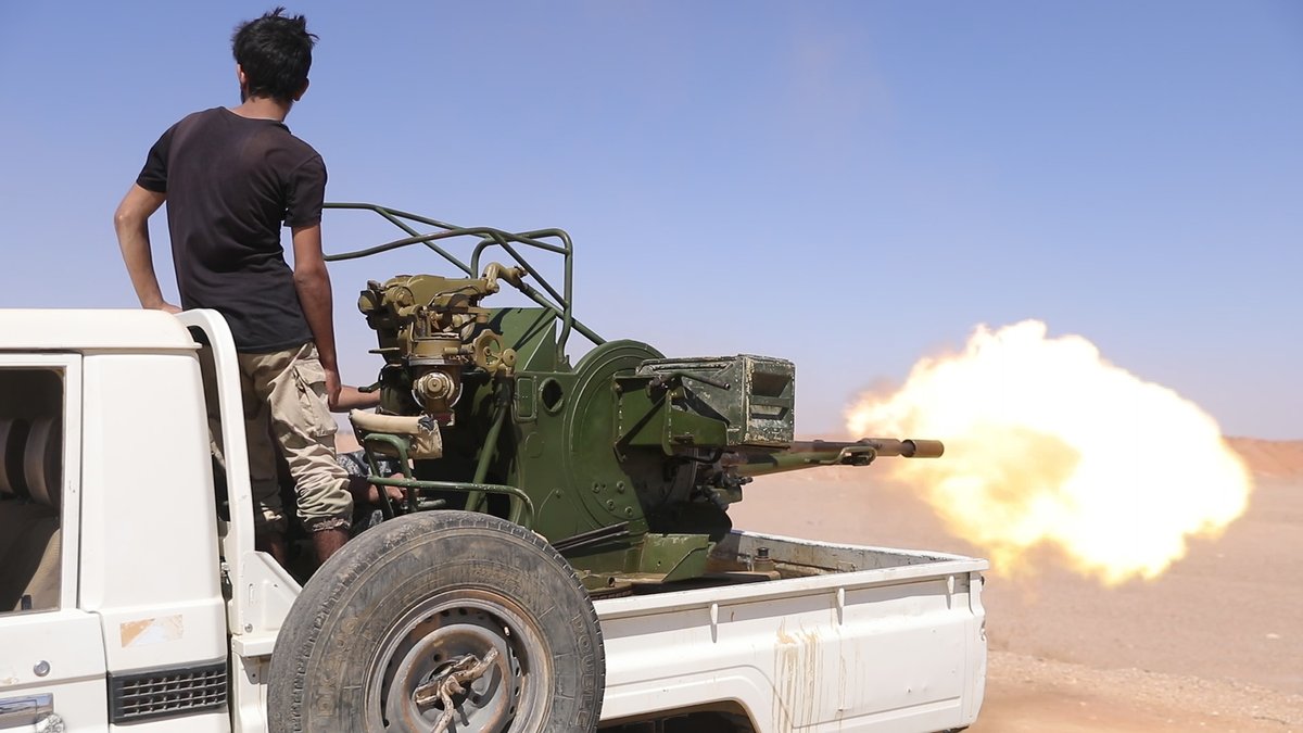 Special Ops Joint Task Force-OIR (Iraq/Syria): New recruits from the @MaghaweirThowra, a Coalition aligned security force, conduct weapons familiarization training Sept. 22, 2019 in Southwest Asia. This was part of a basic training course for 47 new recruits