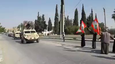 SDF military reinforcements on the way to counter Turkish-backed forces in northern Raqqa countryside.   