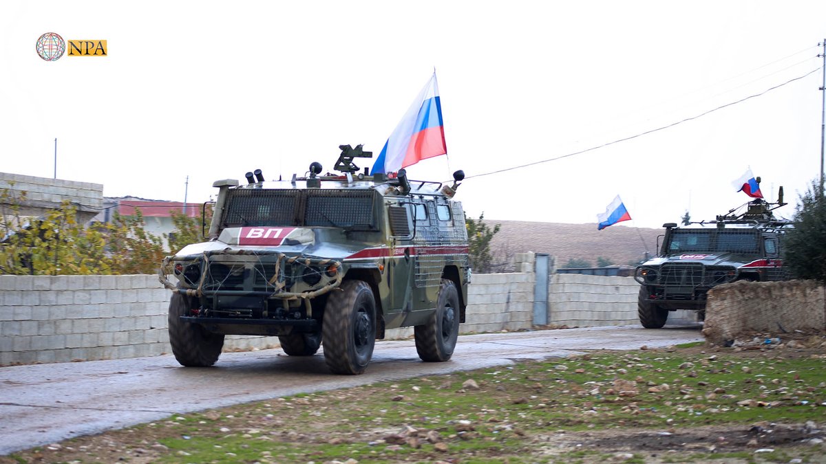 Turkish military canceled the scheduled Russian-Turkish joint patrol today in Kobani due to bad weather conditions. Russian forces continue to conduct the patrol from Ashma till Tal-Shaeer, west Kobani