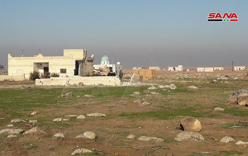 Syria: T-55 & T-62s inside village of Rubayah (E. Idlib) after its takeover from Rebels