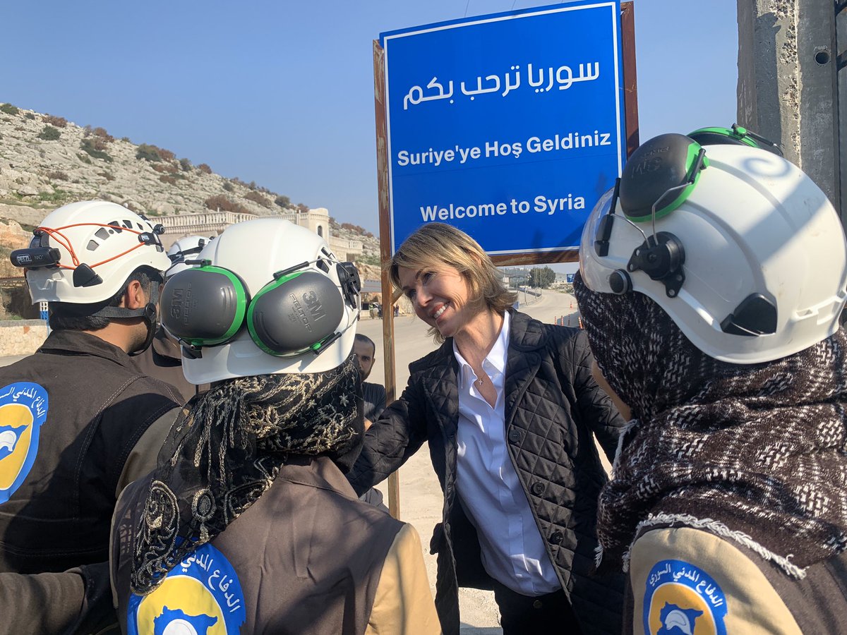 Ambassador Kelly Craft: Grateful to shake the hands of the brave men and women of the whitehelmets. These are ordinary people doing extraordinary things to save the lives of Syrian victims of Assad's brutality. America stands with @SyriaCivilDef