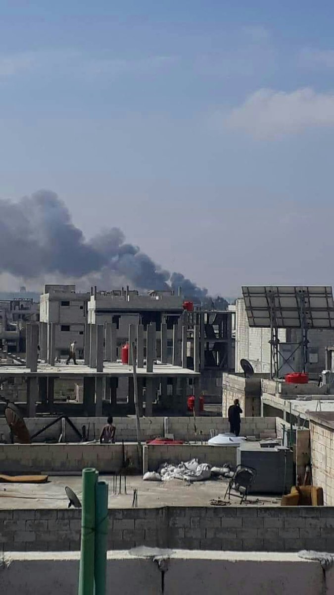 Images of warehouses explosion near Homs city