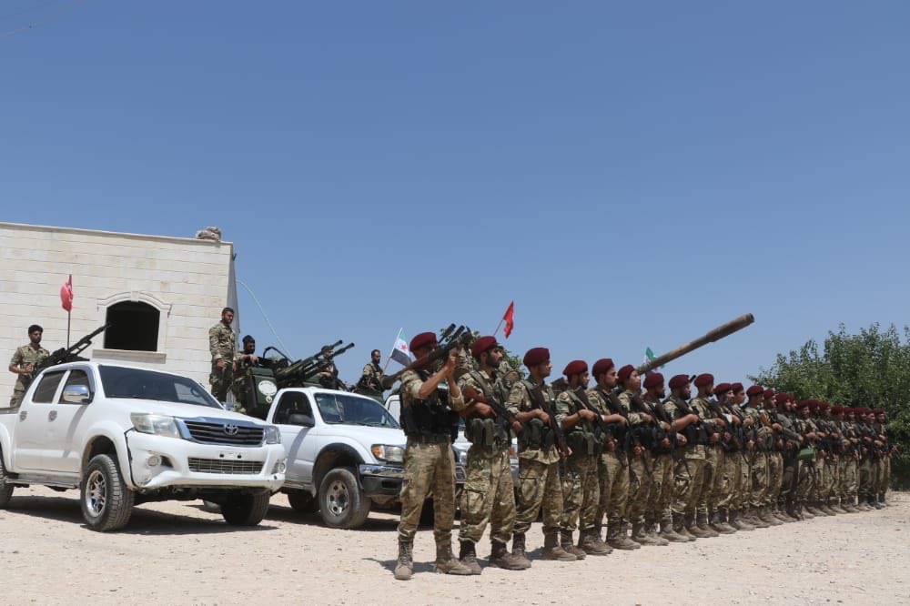 Idlib HTS (pic 1) and TFSA units from ES and Afrin (pics 2-3) are heading to the frontlines in Idlib region