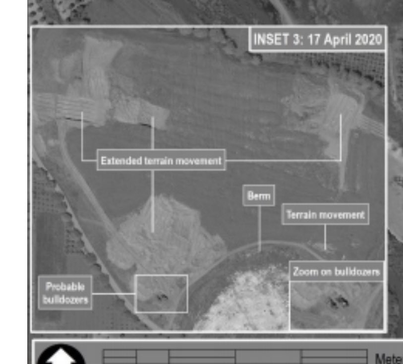 Satellite imagery of 'Ain Dara and Cyrrhus shows continued terrain movement and excavations at these key local archaeology sites. Still unclear what project is being undertaken at 'Ain Dara