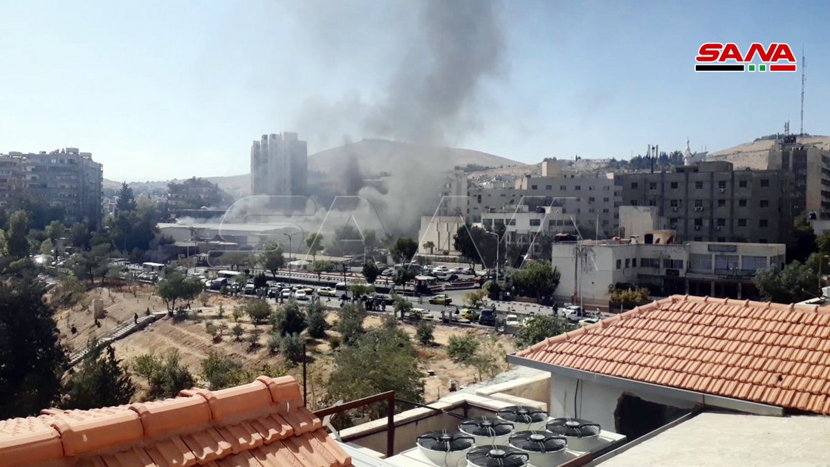 A fire broke out in the automated bakery in Mezze. Western villas, and firefighting teams were heading to the place