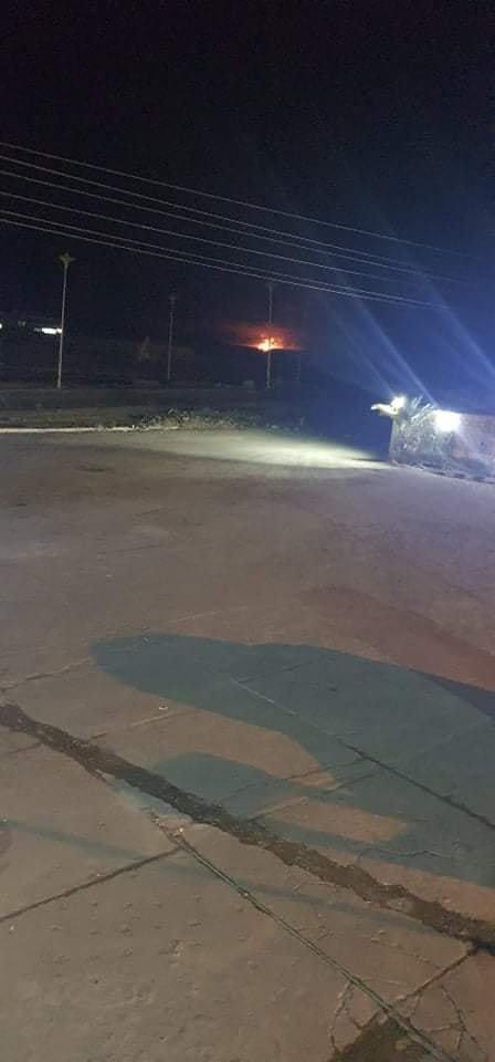 Many loyalist pages claiming Israel i or  @CJTFOIR airstrikes hit the cities of Deir Ez Zor, Boukamal, and Ayyash 1 hour ago. Photo below supposedly shows aftermath of one such strike