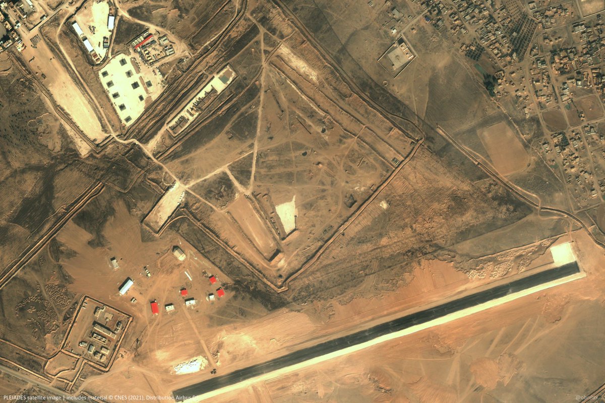 @obretix: Airstrip complete at the US/Coalition base in Shaddadi  (26 Jan 2021)