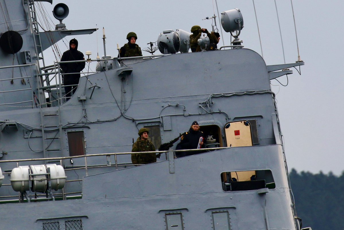 Russia's Syria campaign: Russian Navy Russian Navy Project 1171 Black Sea Fleet 197th Landing Ship Brigade Tapir (NATO:Alligator) class LST Saratov 150 transited Bosphorus towards Mediterranean en route to the Russian naval base in Tartus