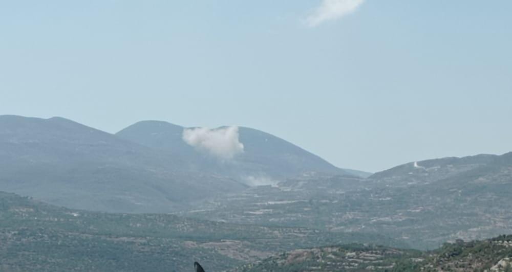 Russian warplanes bombard the areas of Tal Al-Khader, Tardin and Jabal Barzeh in the northern countryside of Lattakia with missiles