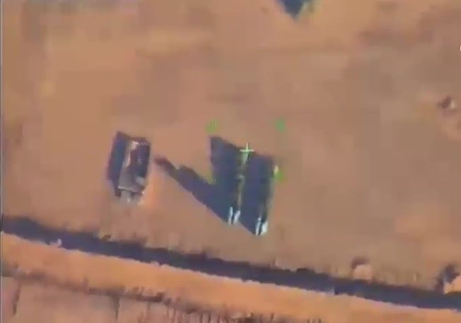 UAV photos of the alleged S-300 system at Tabqa airbase. Note how all of the photos are from far away and blurry. These could still be decoys