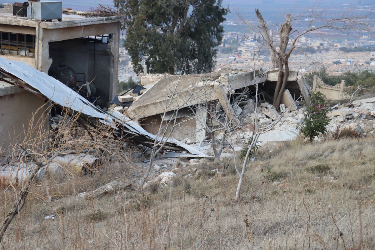 Syria: aftermath of Russian airstrike on water pumping station, taking it out