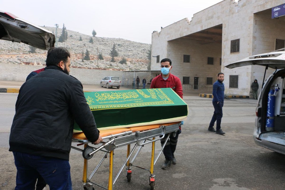 The body of the young Nayef Muhammad al-Nayef, who was killed yesterday in Istanbul, has arrived at Bab al-Hawa crossing, where it will be transferred to the village of Harbnoush in Idlib countryside for burial.