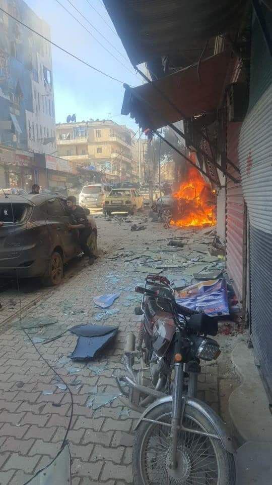 Cara bomb exploded in Afrin