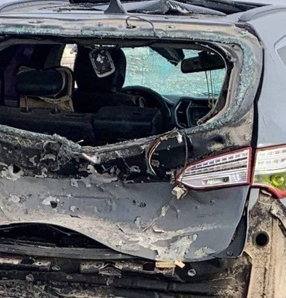 A Turkish drone struck a car on the road from Tel Tamr on the way to Hasakah. No word on any casualties. Purported vehicle: