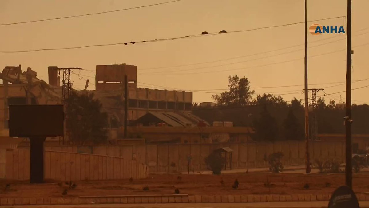 Video of the SDF Daesh through loudspeakers as more reinforcements, including tanks, get deployed to the vicinity of al Sina'a. (Occurred earlier)