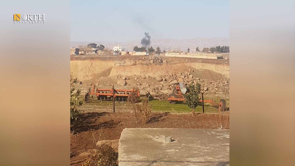 Residents of Syria's northeast Ain Diwar village on Turkey's border flee due to Turkish shelling