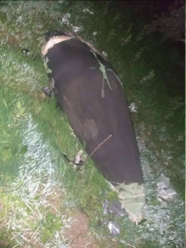 According to Palestinian media reports, shrapnel from the Syrian air-defense missile also landed near a home in the town of Jaba', in the northern West Bank