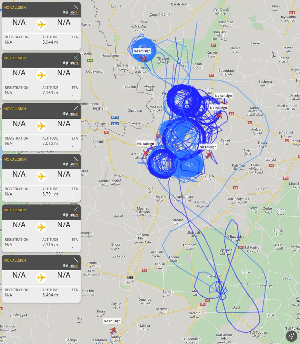 Turkey's drones activity over Idlib recently