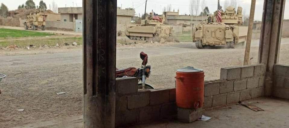 American patrol in Shuhayl, Deir ez Zor today