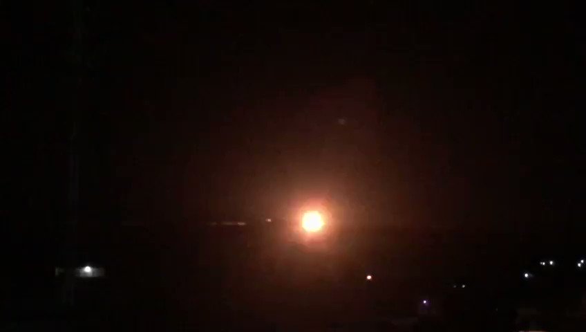 Shelling again tonight by the Turkish Army around Ayn Issa