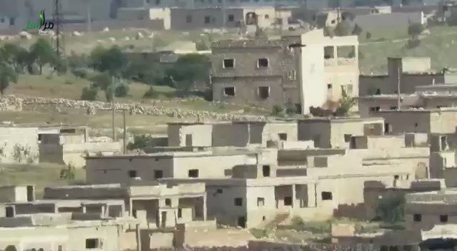 Syria: a rare ATGM (Kornet) fired by Rebels destroyed a tank hidden inside a building on Jebal Zawiyah front (S. Idlib)