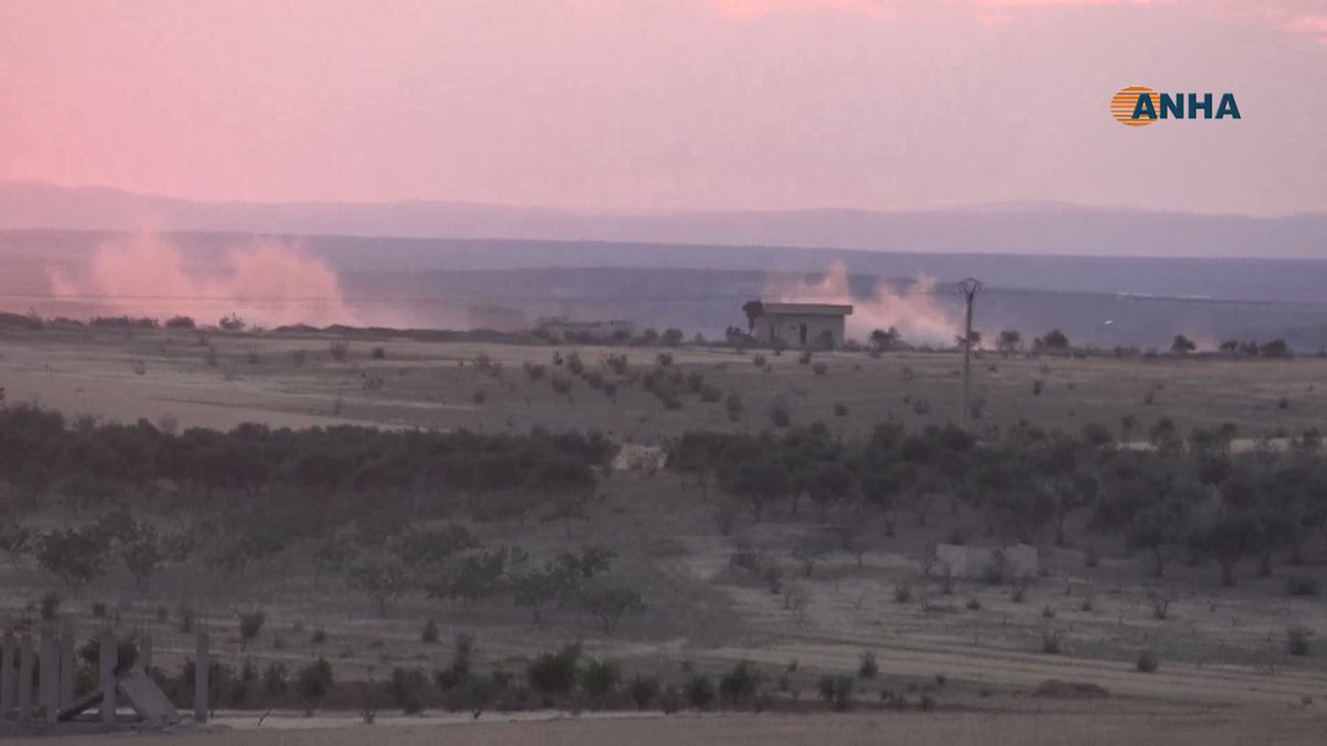 For the second day in a row Turkey is shelling the villages Xirab Eto, Zor Mixar, Ziyarete, Betade û Ehmed Munir ,Shexlera Jorin, Siftek, Boban and the Mishtenur Hill in western of Kobane. Till now 15 howitzers have hit the villages (ANHA)   Northern Syria