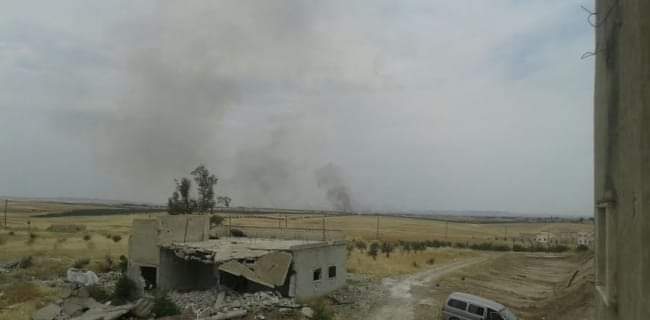 Turkish artillery units hit SDF positions in the villages of Zawr Magar and Şeyhler, west of Kobane