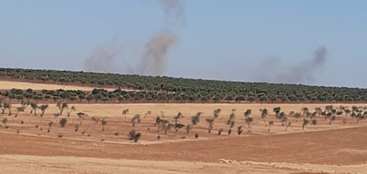 Turkish forces target SDF militias in the village of Tal Qarah in the northern countryside of Aleppo.