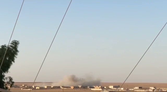 Turkish artillery units hit PKK positions on the Ayn Isa line in the north of Raqqa