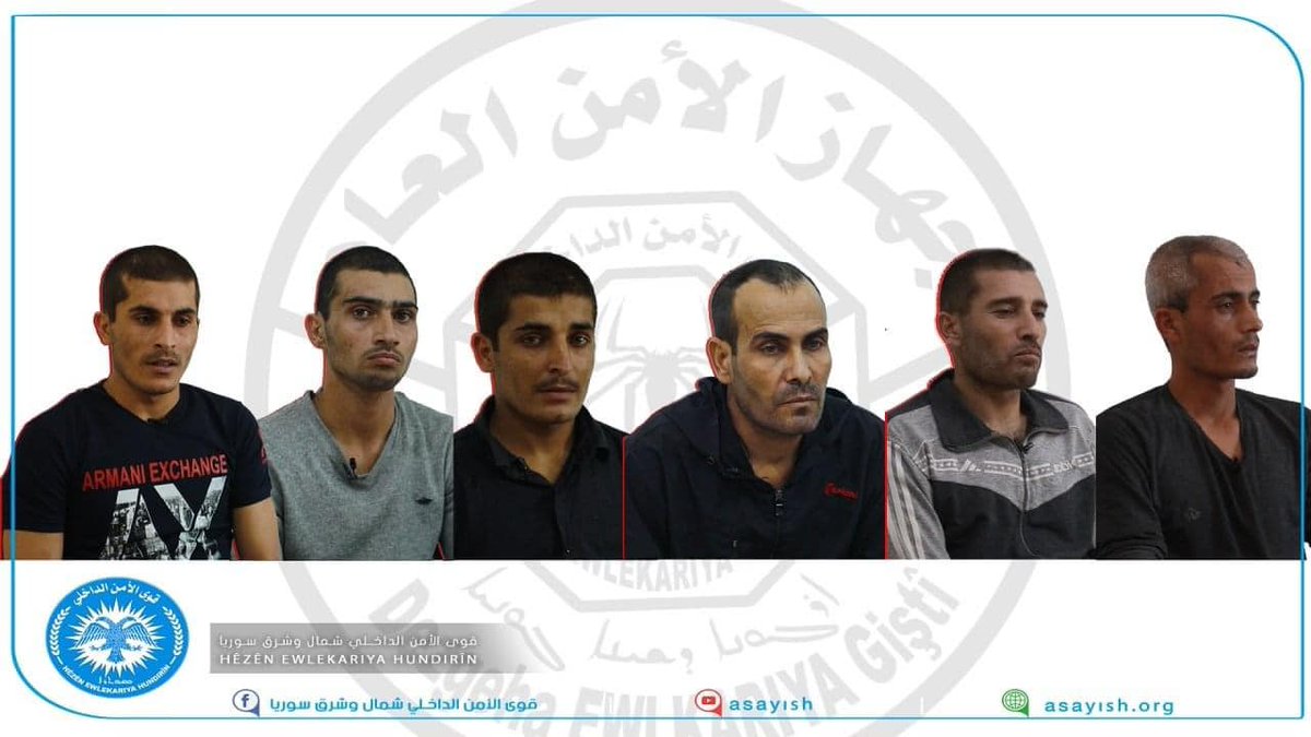 The SDF security service announce they busted a 8-head Turkish-intelligence cell (M.I.T), responsible for the death of two SDF commanders and other soldiers