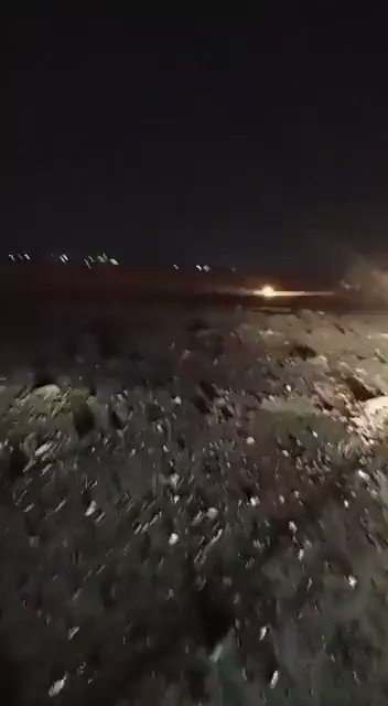 A video showing the damage caused to Aleppo International Airport in Aleppo after an Israeli missile attack