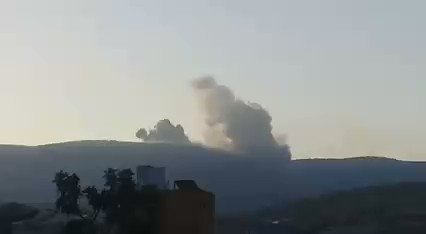 Yesterday, RuAF airstriked Sheikh Bahar countryside (video). Today, SAA shelled Maarat al-Nasan (pic)