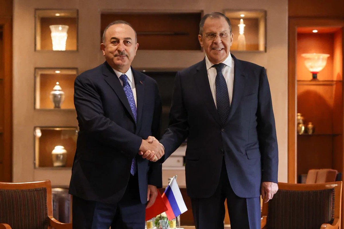 Delhi: Russian Foreign Minister Sergey Lavrov holds talks with Turkiye Foreign Minister Mevlut Cavusoglu