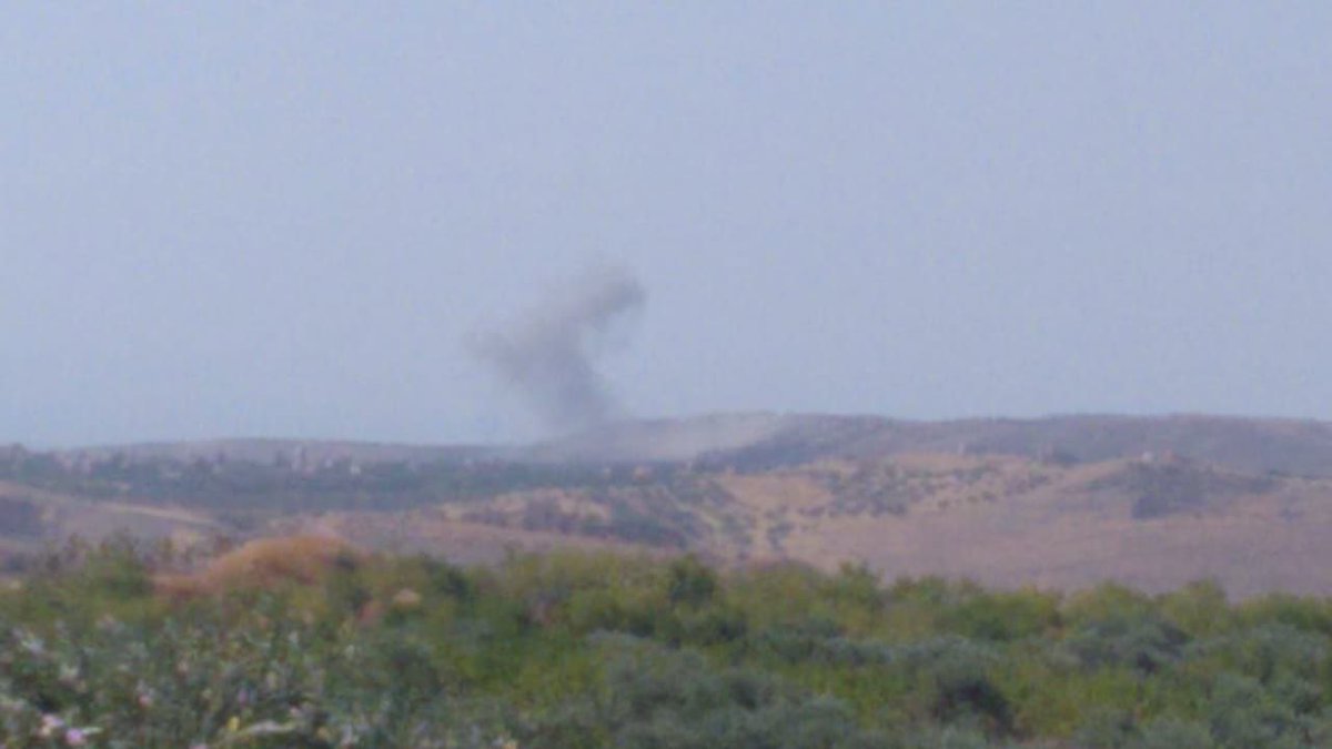 Pro-Assad forces intensively bombard with rocket launchers the vicinity of the town of Al-Fatira in Jabal Al-Zawiya in the southern Idlib countryside