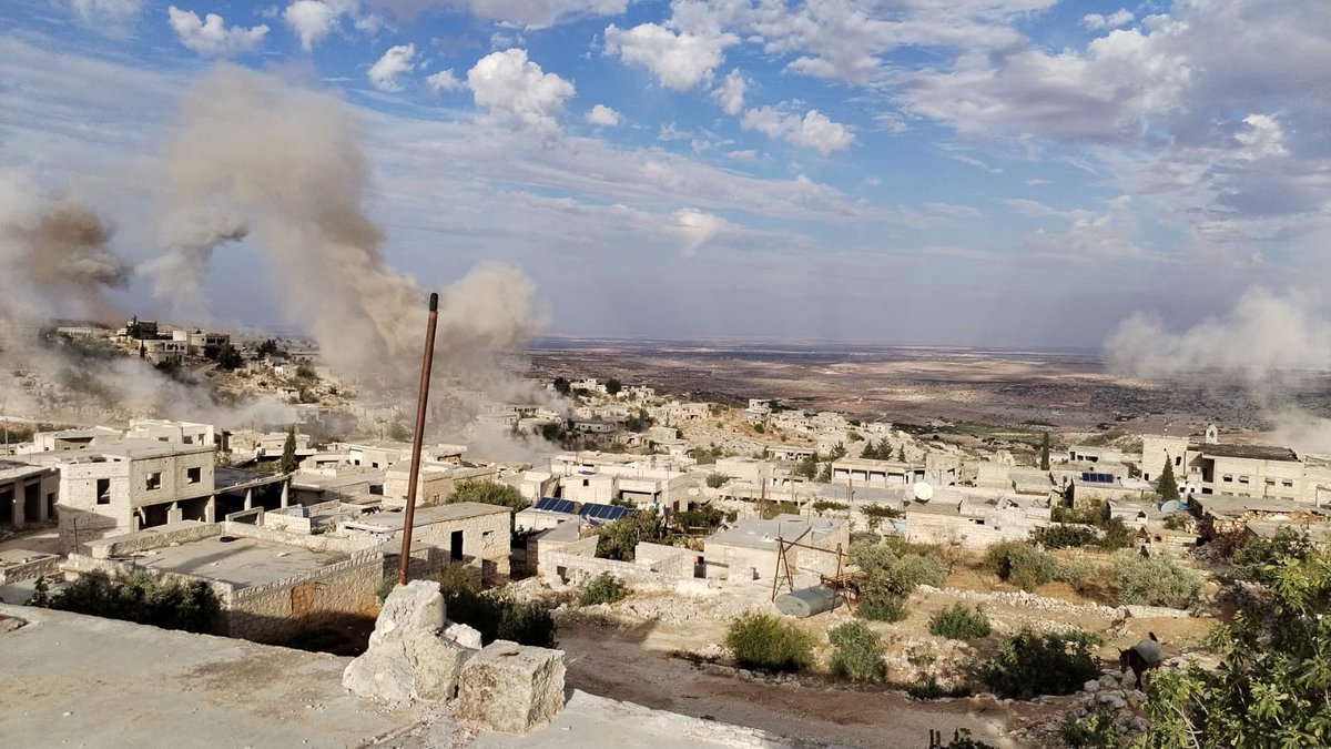 Deaths and injuries due to intensive bombardment by government forces on the villages and towns of Jabal al-Zawiya, south of Idlib