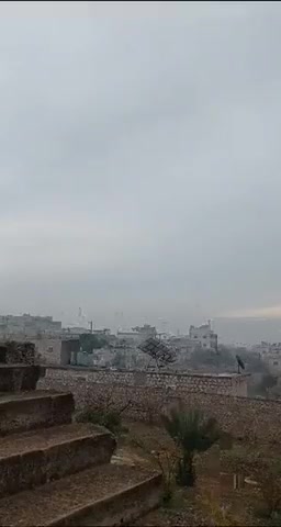 Scenes of continued clashes between opposition forces and government forces on the 46th regiment front, west of Aleppo.