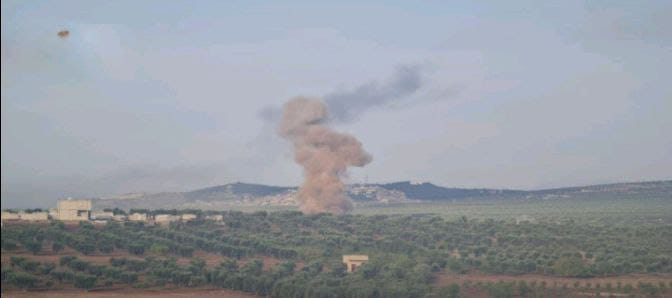 قصف صاروخي يستهدف محيط المشفى الوطني وقرية سيجراز غربي اعزاز بريف حلب الشمالي