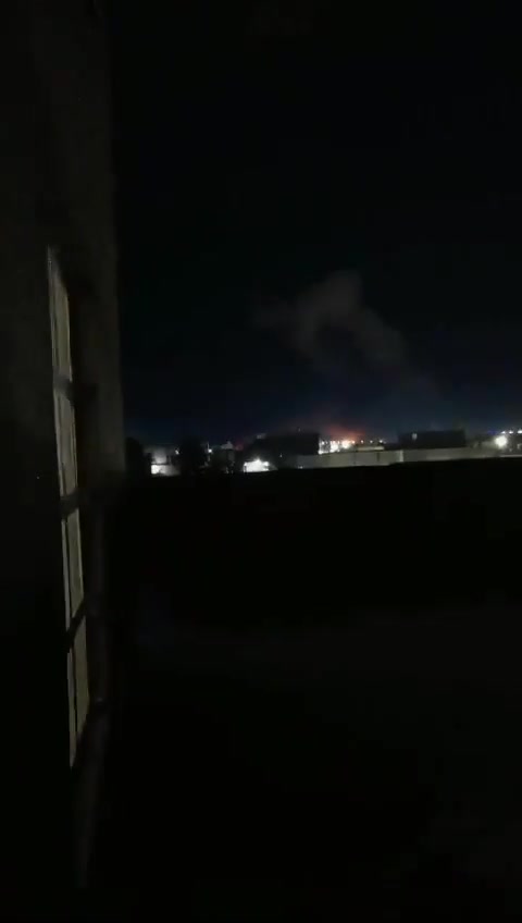 The moment of the USAF airstrikes on Al-Qaim, western Iraq